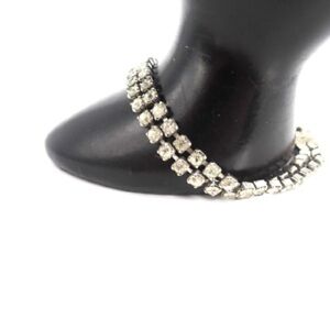 Elegant Silver Crystal Bracelet